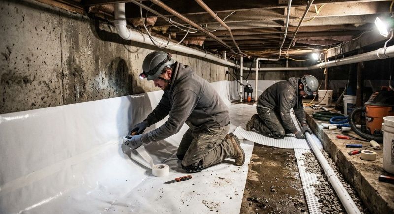 Basement Walls Waterproofing in Tuscaloosa, AL