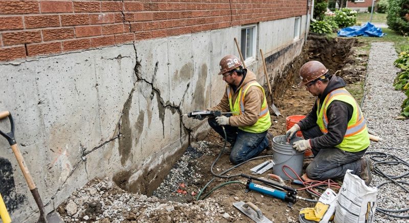 Cracked Foundation Repair in Columbus, OH