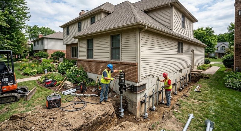Helical Pile Installation in Columbus, OH