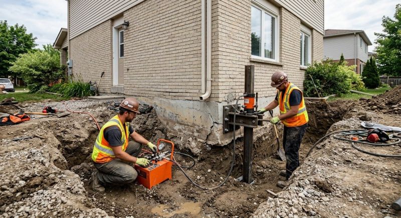 Sinking Foundation Lifting in Columbus, OH
